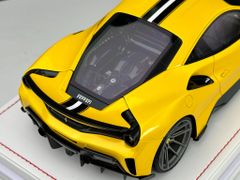 Xe Mô Hình Ferrari 488 Pista Novitec 1:18 IVY Model (Vàng Sọc Đen)