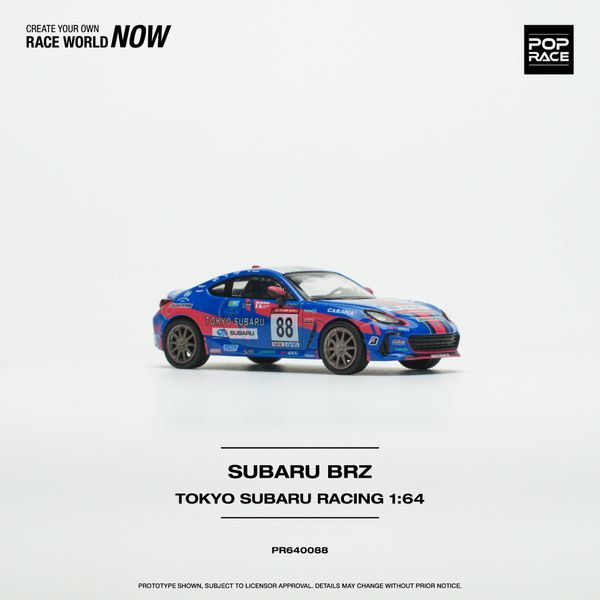 Xe Mô Hình Tokyo Subaru Racing BRZ 1:64 PopRace