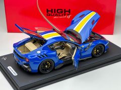 Xe Mô Hình (V) Ferrari F12 TDF Azzurro Dino 1:18 BBR ( Xanh Sọc Vàng )