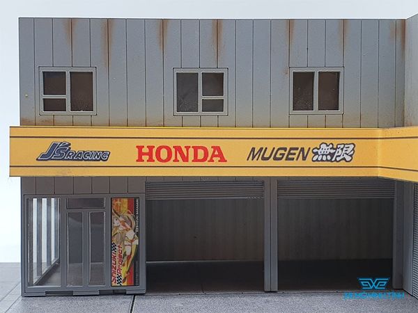 Mô Hình Nhà Mugen Power Garage Diorama With Accessories 1:64 Magic City