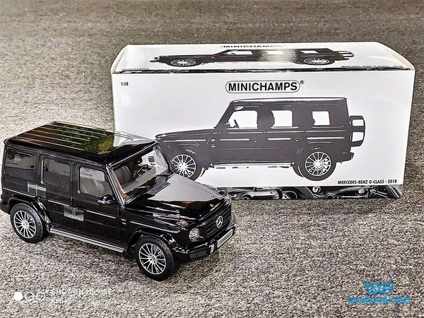 Xe Mô Hình Mercedes-Benz G-Class 2018 Limited Edition 500 pcs 1:18 Minichamps ( Đen )