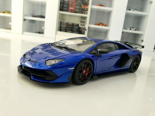 Xe Mô Hình Lamborghini Aventador SVJ 1:18 AUTOart ( Xanh Dương )