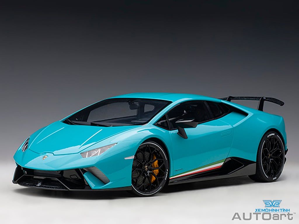 Xe Mô Hình Lamborghini Huracan Performante 1:12 Autoart ( Xanh BabyBlue ) –  Shop Xe Mô Hình Tĩnh