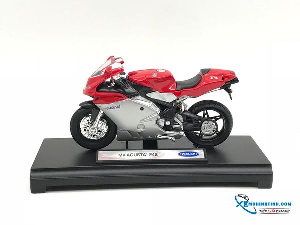 Xe Mô Hình MV Agusta F4S 1:18 Welly ( Đỏ )