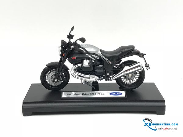 Xe Mô Hình MOTO GUZZI Griso 1200 8V SE 1:18 Welly ( Đen )