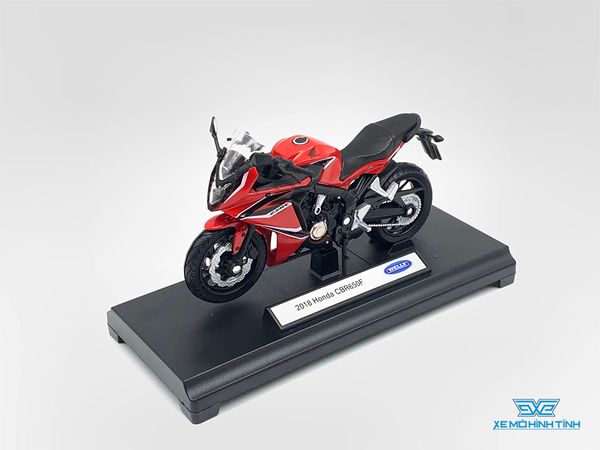 Xe Mô Hình Honda CBR 650F 1:18 Welly ( Đỏ )