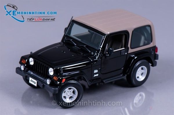 XE MÔ HÌNH JEEP WRANGLER SAHARA 1:18 MAISTO (ĐEN)