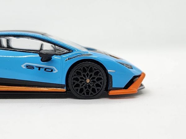 Xe Mô Hình Lamborghini Huracan STO Blu Laufey LHD 1:64 Minigt ( Xanh Dương )