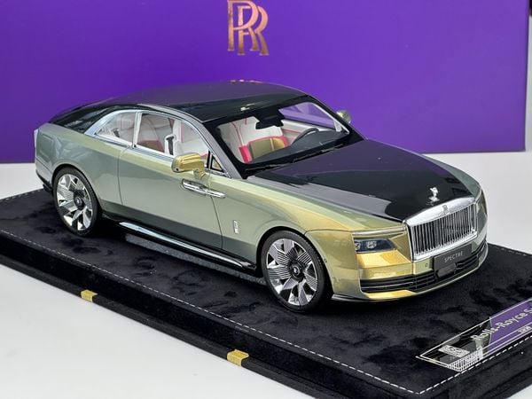 Xe Mô Hình Rolls-Royce Spectre 1:18 HH Model ( Sunrise Gold/Diamond Black )