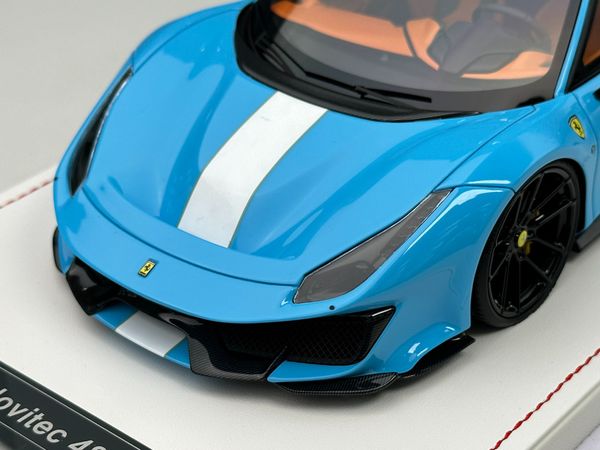 Xe Mô Hình Novitec 488 pista 1:18 Ivy Merit ( Baby Blue )