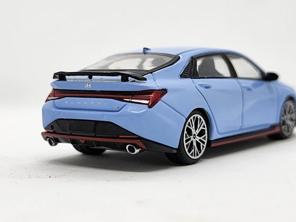 Xe Mô Hình Hyundai ELANTRA N Performance Blue LHD 1:64 Minigt ( Xanh Nhạt )