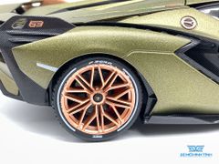 Xe Mô Hình Lamborghini Sían FKP 37 1:18 Bburago ( Xanh )