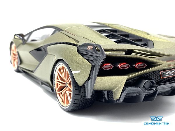 Xe Mô Hình Lamborghini Sían FKP 37 1:18 Bburago ( Xanh )