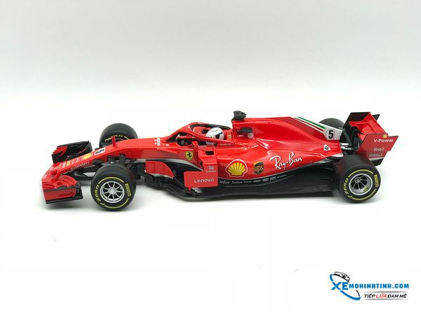 Xe Mô Hình Ferrari F1 SF71-H - Ferrari Racing - #5 Sebastian Vettel (2018) 1:18 Burago