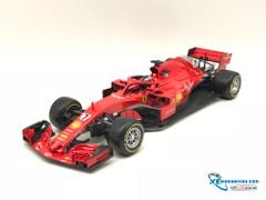 Xe Mô Hình Ferrari F1 SF71-H - Ferrari Racing - #7 Sebastian Vettel (2018) 1:18 Bburago ( Đỏ )