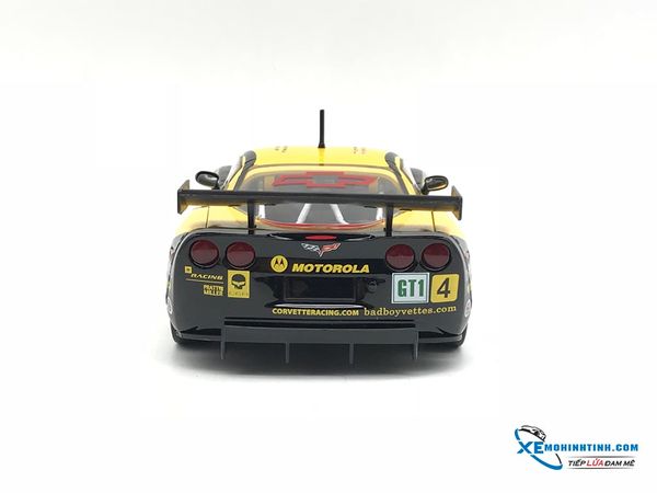 Xe Mô Hình Chevrolet Corvette C6R Race Car #4 1:24 Bburago ( Vàng )