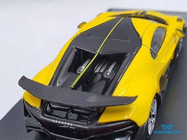 Xe Mô Hình Bugatti Divo 1:64 Bburago ( Vàng )