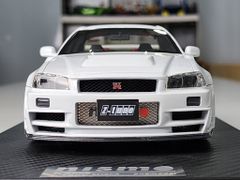 Xe Mô Hình Nissan Skyline R34 Z-Tune 1:18 One Model ( Trắng )