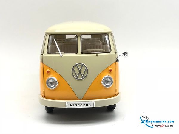 Xe Mô Hình Volkswagen T1 Bus 1963 1:18 Welly ( Vàng )