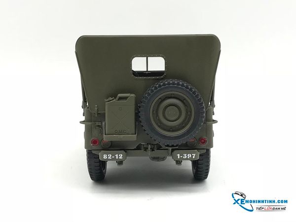 XE MÔ HÌNH XE JEEP WILLYS mui cứng 1:18 WELLY