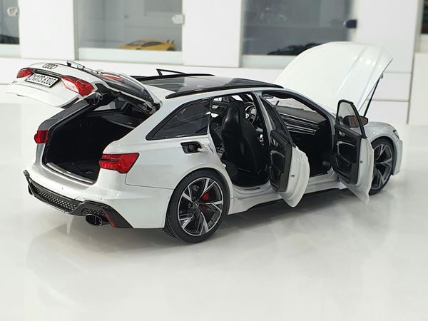 Xe Mô Hình Audi RS6 Avant C8 2020 1:18 Polar Master ( Trắng )