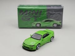 Xe Mô Hình Nissan Silvia (S15) Rocket Bunny 1:64 MINIGT ( Green )