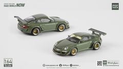Xe Mô Hình Porsche RWB 997 1:64 1:64 Pop Race ( Dark Green )