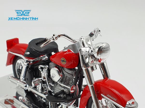 XE MÔ HÌNH HARLEY DAVIDSON 1958 FLH Duo Glide 1:18 MAISTO (ĐỎ)