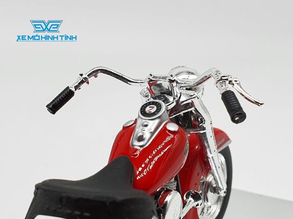 XE MÔ HÌNH HARLEY DAVIDSON 1958 FLH Duo Glide 1:18 MAISTO (ĐỎ)