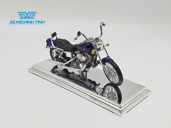 XE MÔ HÌNH HARLEY DAVIDSON 2001 FXDWG Dyna Wide Glide 1:18 MAISTO (TÍM)