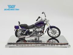 Xe Mô Hình Harley Davidson 2001 Fxdwg Dyna Wide Glide 1:18 Maisto (Tím)