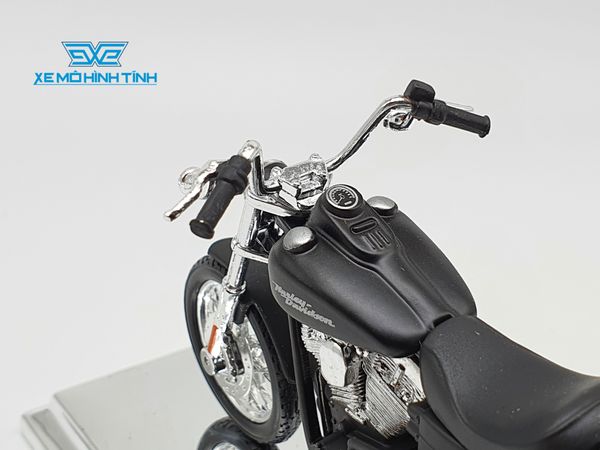 Xe Mô Hình Harley Davidson 2006 Dyna Street Bob 1:18 Maisto (Đen)