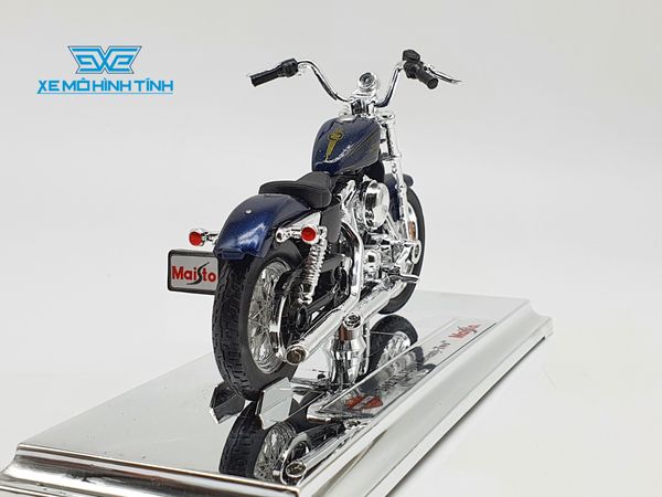 XE MÔ HÌNH HARLEY DAVIDSON 2012 XL 1200V Seventy-Two 1:18 MAISTO (XANH ĐEN)