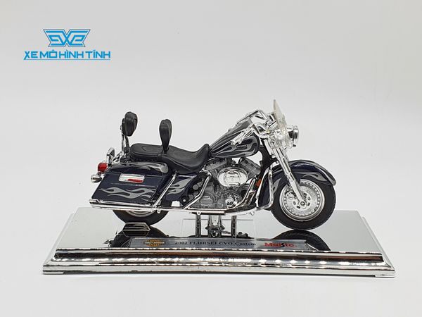 XE MÔ HÌNH HARLEY DAVIDSON 2002 FLHRSEI CVO Custom 1:18 MAISTO (XANH ĐEN)