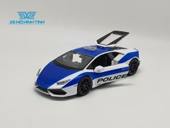 Xe Mô Hình Lamborghini Huracan Lp610-4 Police 1:24 Maisto (Trắng Xanh)