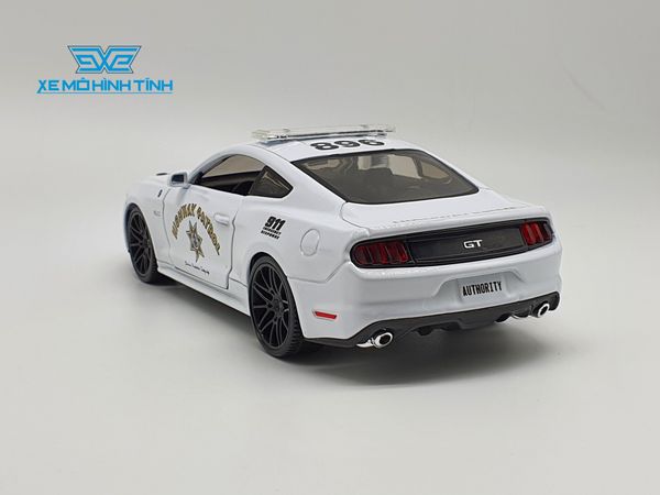 Xe Mô Hình Ford Mustang Gt Police 2015 1:24 Maisto (Trắng)