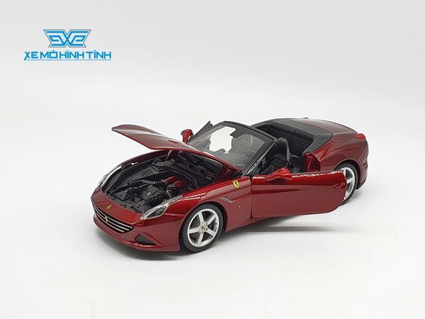 XE MÔ HÌNH FERRARI CALIFORNIA T OPEN TOP 1:24 BBURAGO (ĐỎ)