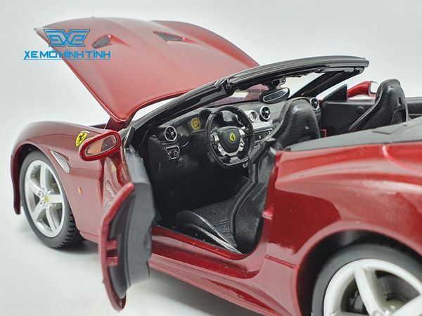 XE MÔ HÌNH FERRARI CALIFORNIA T OPEN TOP 1:24 BBURAGO (ĐỎ)