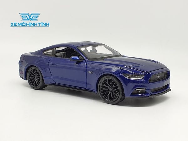 Xe Mô Hình Ford Mustang 2015 1:24 Maisto (Xanh)