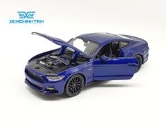 Xe Mô Hình Ford Mustang 2015 1:24 Maisto (Xanh)