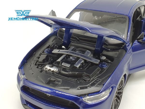 Xe Mô Hình Ford Mustang 2015 1:24 Maisto (Xanh)