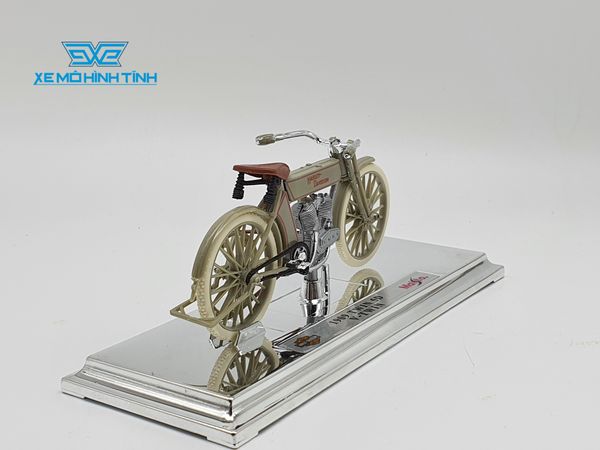 XE MÔ HÌNH HARLEY DAVIDSON 1909 Twin 5D V-Twin 1:18 MAISTO (XÁM)