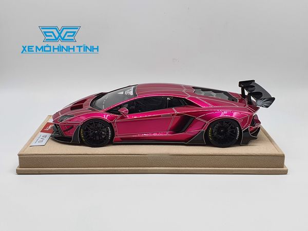 Xe Mô Hình LB-Performance Lamborghini Aventador 2.0 Tron Pink 1:18 Liberty Walk ( Hồng Spider )