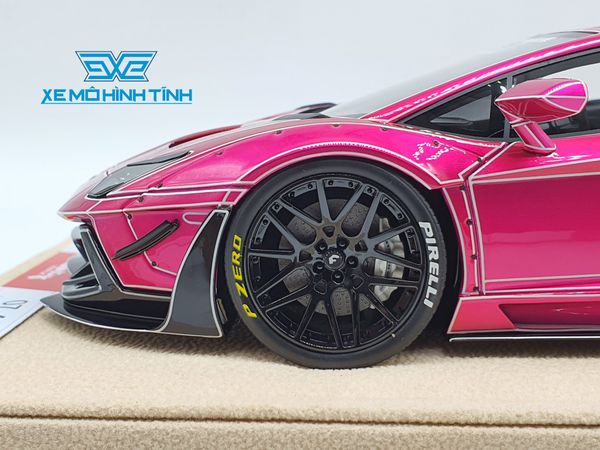 Xe Mô Hình LB-Performance Lamborghini Aventador 2.0 Tron Pink 1:18 Liberty Walk ( Hồng Spider )