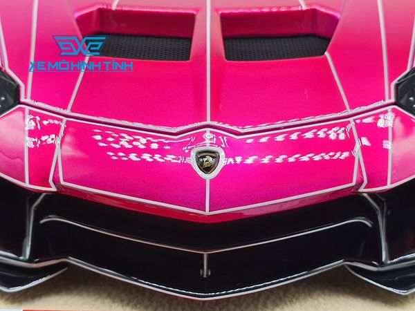 Xe Mô Hình LB-Performance Lamborghini Aventador 2.0 Tron Pink 1:18 Liberty Walk ( Hồng Spider )