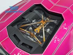 Xe Mô Hình LB-Performance Lamborghini Aventador 2.0 Tron Pink 1:18 Liberty Walk ( Hồng Spider )