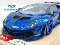 Xe Mô Hình LB Performance Lamborghini Aventador 2.0 Liberty Walk 1:18 ( Xanh Dương - Đế Da ) 37/40 pcs