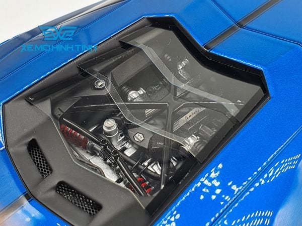 Xe Mô Hình LB Performance Lamborghini Aventador 2.0 Liberty Walk 1:18 ( Xanh Dương - Đế Da ) 37/40 pcs