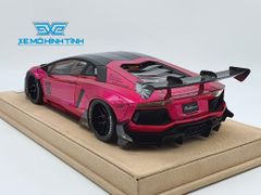 Xe Mô Hình LB Performance Lamborghini Aventador 2.0 Liberty Walk 1:18 ( Hồng Phấn - Đế Da ) 17/20 pcs