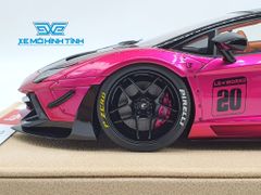 Xe Mô Hình LB Performance Lamborghini Aventador 2.0 Liberty Walk 1:18 ( Hồng Phấn - Đế Da ) 17/20 pcs